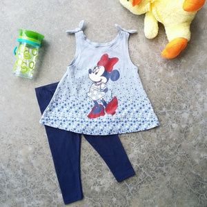 Disney | Mini Mouse Sleeveless Tank & Leggings